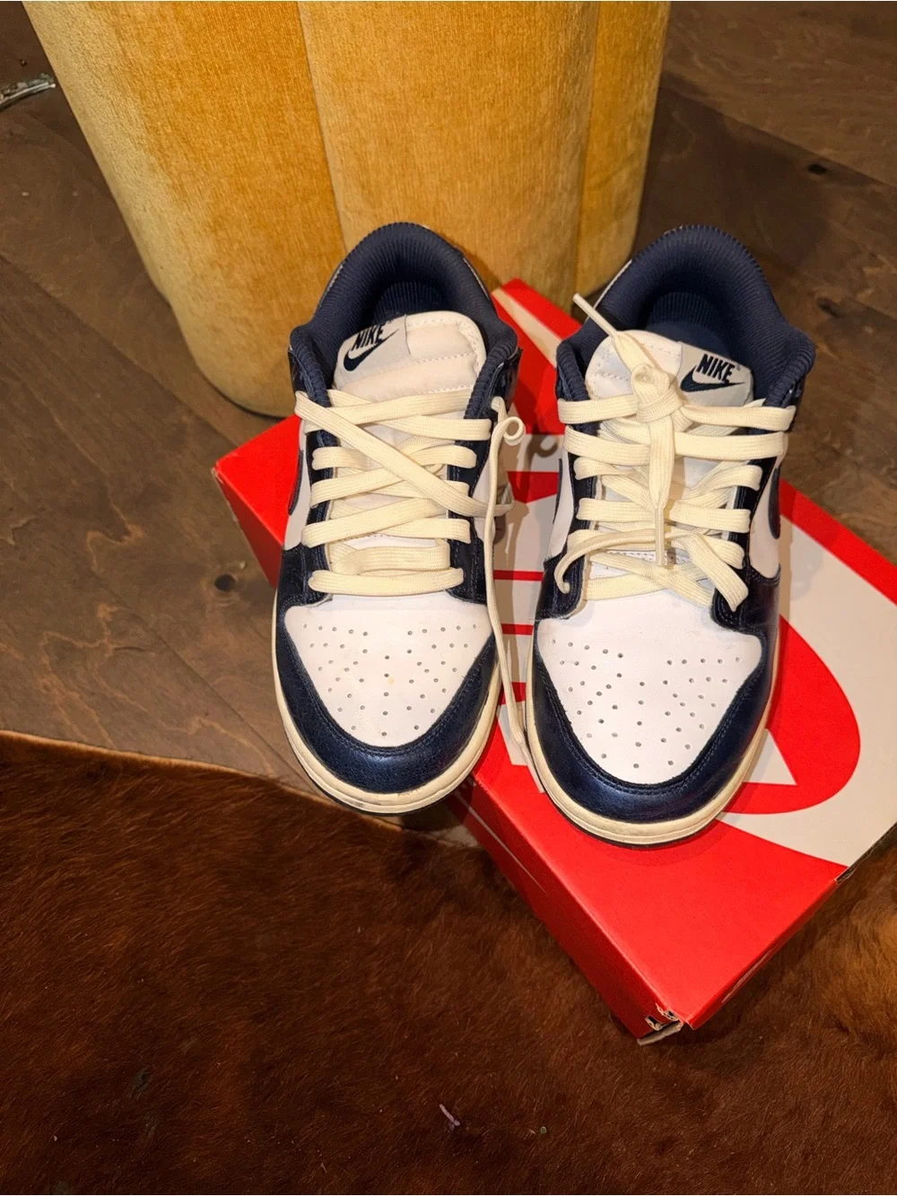 Nike Dunk Low Navy White Sneakers